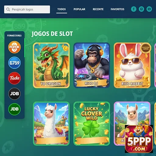 Jogos de slots e live gaming no cassino 5ppp