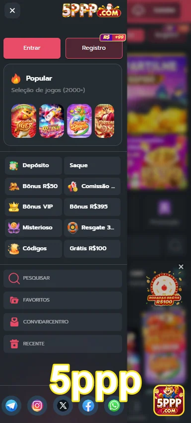 Jogos de slots e serviços VIP no 5ppp.